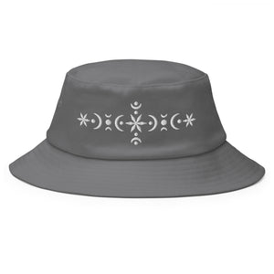 Shining Star Embroidered Old School Bucket Hat | Flexfit