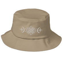 Load image into Gallery viewer, Moonflower Embroidered Old School Bucket Hat | Flexfit
