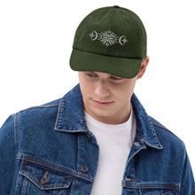 Load image into Gallery viewer, Moonflower Embroidered Corduroy Hat | Beechfield
