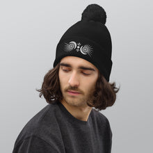 Load image into Gallery viewer, Spread Your Light Embroidered Pom Pom Beanie | Beechfield
