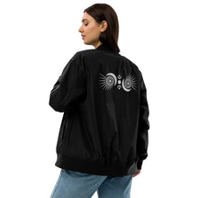Load image into Gallery viewer, Spread Your Light Embroidered Premium Recycled Bomber Jacket | Threadfast
