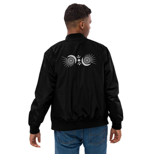 Spread Your Light Embroidered Premium Recycled Bomber Jacket | Threadfast