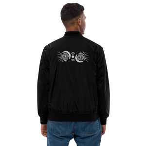 Spread Your Light Embroidered Premium Recycled Bomber Jacket | Threadfast