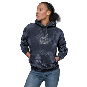 Shine From Within Embroidered Unisex Champion tie-dye hoodie