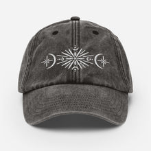 Load image into Gallery viewer, Moonflower Embroidered Vintage Hat | Beechfield
