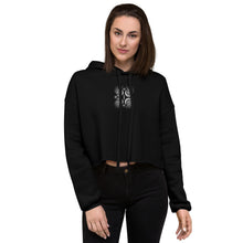 Load image into Gallery viewer, Spread Your Light Embroidered Crop Hoodie | Bella + Canvas
