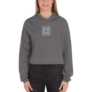 Spread Your Light Embroidered Crop Hoodie | Bella + Canvas