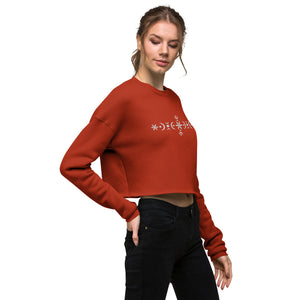 Shining Star Embroidered Crop Sweatshirt | Bella + Canvas